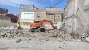 Primeros trabajos para la construcción de la Escoleta del Cabanyal